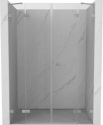 Mexen Lunar Duo uși de duș batante 160 cm, transparent, nichel periat - 834D-160-000-97-00 (834D-160-000-97-00)