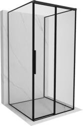 Mexen Rox-3S cabina de duș cu trei pereți glisanți, dreapta, 110 x 110 cm, cadru negru, negru - 8C2-110-110-70-70-3S-P (8C2-110-110-70-70-3S-P)