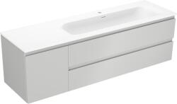 Mexen Orio dulap baie 160 cm cu lavoar Vela dreapta, 2S, 1D, gri mat/alb mat - 91A13-16047-3-BBFFF62-W23P01 (91A13-16047-3-BBFFF62-W23P01)