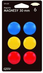 GRAND Táblamágnes GRAND 30mm 6 darabos vegyes színű (130-1550) - tonerpiac