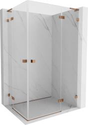 Mexen Lunar L Cabină de duș dublă cu ușă dreaptă 100 x 75 cm, transparentă, aur roz - 834L-100P-075L-60-00 (834L-100P-075L-60-00)