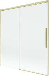 Mexen Rox paravan cadă cu 2 uși glisante 150 x 150 cm, transparent, auriu periat - 8C9-150-001-55-00 (8C9-150-001-55-00)