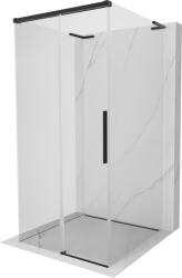 Mexen Rox-3S L cabina de duș cu 3 pereți glisantă 95 x 95 cm, transparentă, neagră - 8C2L-095-095-70-00-3S (8C2L-095-095-70-00-3S)