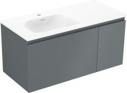 Mexen Orio dulap de baie 100 cm cu chiuvetă Vela stânga, 1S, 1D, grafit mat/alb mat - 91A13-10047-3-BBFF66-W23L01 (91A13-10047-3-BBFF66-W23L01)