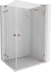 Mexen Lunar L Cabină de duș duo dreptunghiulară dreapta 120 x 115 cm, transparentă, cupru periat - 834L-120P-115L-65-00 (834L-120P-115L-65-00)