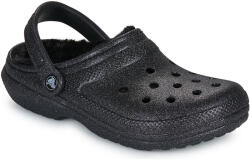 Crocs Saboti Femei Classic Fuzz Lined Glitter Clog Crocs Negru 37 / 38
