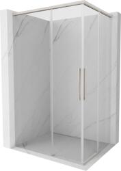 Mexen Rox Cabină de duș Duo cu uși glisante 100 x 75 cm, transparent, nichel periat - 8C2D-100-075-97-00 (8C2D-100-075-97-00)