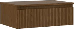 Mexen Rivel dulap baie pentru lavoar 70 cm cu blat, 1 sertar, riflat, nuc - 91A20-07023-1-BFC86 (91A20-07023-1-BFC86)