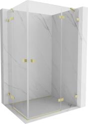 Mexen Lunar Cabină de duș dublă cu deschidere spre dreapta 115 x 105 cm, transparentă, auriu periat - 834-115P-105L-55-00 (834-115P-105L-55-00)