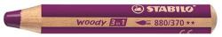 STABILO Színes ceruza STABILO Woody 3in1 hengeres vastag lila (880/370) - nyomtassingyen