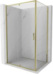 Mexen Exo 100 x 110 cm-es nyíló zuhanykabin, átlátszó, arany - 819-100-110-50-00 (819-100-110-50-00)