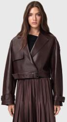 AllSaints bőrdzseki OPHELIA - burgundia M