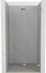 Mexen Lunar-F összecsukható zuhanyajtó, jobb oldal, 55 cm, átlátszó, arany - 836-055-000-50-00-P (836-055-000-50-00-P)