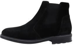 Nicolis Cizme barbati, Nicolis, 45802-Negru, elegant, piele intoarsa, scurte, cu toc, negru (Marime: 43)