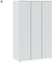 Intermeble BASIC PLUS Ruhásszekrény Fehér Színben 110 cm 3D