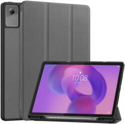  Husă tip carte LEATHER pentru Lenovo Idea Tab Plus / Tab K12 gri
