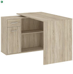 INTERMEBLE NASH Íróasztal Tölgy Színben 120 cm 1D1S