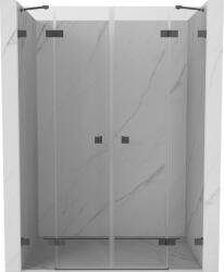 Mexen Lunar Duó zuhanyajtók nyíló 140 cm, átlátszó, gunmetal - 834D-140-000-95-00 (834D-140-000-95-00)