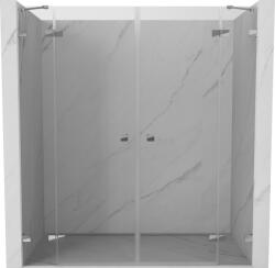 Mexen Lunar Kétszárnyú zuhanyajtó 180 cm, átlátszó, króm - 834D-180-000-01-00 (834D-180-000-01-00)