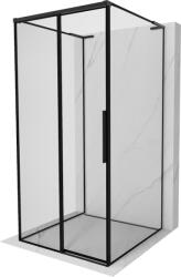 Mexen Rox-3S L 3-falú zuhanykabin bal tolóajtós, 120 x 120 cm, fekete keret, fekete - 8C2L-120-120-70-70-3S-L (8C2L-120-120-70-70-3S-L)
