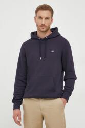Gant felső sötétkék, férfi, sima, kapucnis - sötétkék M - answear - 49 990 Ft