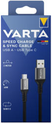 VARTA töltő és szinkronizációs kábel USB A - USB C - 57935 (Varta-57935)