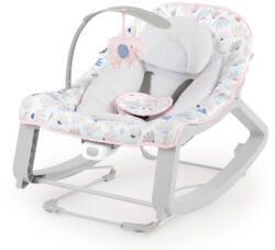 Ingenuity Keep Cozy 3in1 Rezgő Hintaszék - Burst, Újszülöttkortól 18kg-ig, Ringatás, Hintáztatás és Fix Fotel Funkcióval, Játékhíddal és Biztonsági Övvel