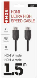 EMOS S10101 2.1 A-A dugó 1, 5m HDMI csatlakozó kábel (EMOS-S10101)