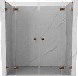 Mexen Lunar L Duo 170 cm-es, nyitható zuhanyajtó, átlátszó, rózsaarany színű - 834DL-170-000-60-00 (834DL-170-000-60-00)