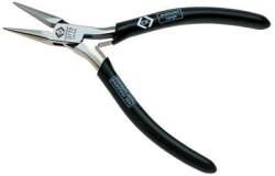 Carl Kammerling Elektronikai hegyes fogó, 120mm recézve behajlított pofával C. K. T3772 1