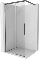 Mexen Rox Walk-in zuhanyfal 100 x 200 cm, átlátszó 8 mm, sötétszürke szálcsiszolt - 8C2-100-003-66-00 (8C2-100-003-66-00)