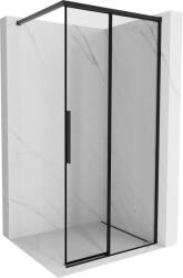 Mexen Rox Walk-in zuhanyfal jobb 120 x 200 cm, fekete keret 8 mm, fekete - 8C2-120-003-70-70-P (8C2-120-003-70-70-P)