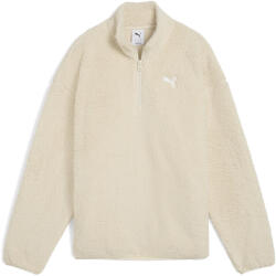 PUMA Női Futás Karcsúsító Hatású Ujj Polár Félcipzár Essentials Elevated Comfort PUMA bézs|fehér