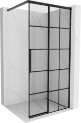Mexen Rox Walk-in zuhanyfal jobb 70 x 200 cm, fekete rács 8 mm, fekete - 8C2-070-003-70-77-P (8C2-070-003-70-77-P)