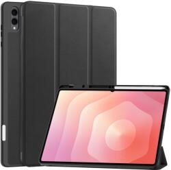  LEATHER cu balamale husă pentru Samsung Galaxy Tab S11 Ultra negru