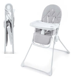 KinderKraft Binci összecsukható kompakt etetőszék, Light Grey