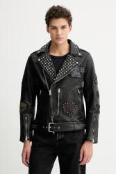 AllSaints bőrdzseki COLE - fekete XL