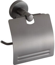 Mexen Remo WC-papír tartó, kefélt szürke pisztoly - 7050733-66 (7050733-66)