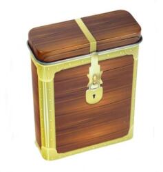 Padonio Fém cigaretta tárca 20 szál cigarettának - faláda mintás (08057-1)