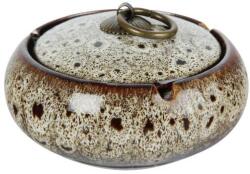 Padonio Közepes méretű kerámia hamutartó - Bézs színű gyökérfa mintával (PAD-23115-bézs)