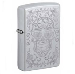 Zippo Benzines Zippo öngyújtó - Vésett koponya (Z-190116-2)