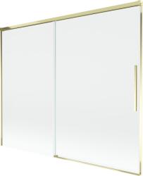 Mexen Rox 2-szárnyú, toló zuhanyfal 190 x 150 cm, átlátszó, arany - 8C9-190-001-50-00 (8C9-190-001-50-00)