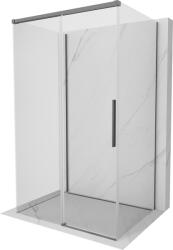 Mexen Rox-3S 3-falú tolóajtós zuhanykabin 135 x 95 cm, áttetsző, gun metal - 8C2-135-095-95-00-3S (8C2-135-095-95-00-3S)
