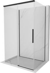 Mexen Rox-3S 3 falú, tolóajtós zuhanykabin 120 x 90 cm, átlátszó, fekete - 8C2-120-090-70-00-3S (8C2-120-090-70-00-3S)