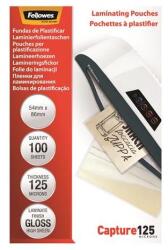 Fellowes Meleglamináló fólia, 125 mikron, 54x86 mm, fényes, 100 db, FELLOWES (5306302) - mystock