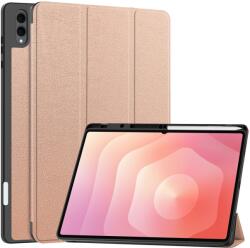  LEATHER Cu balamale husă pentru Samsung Galaxy Tab S11 Ultra ROSE GOLD