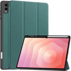  LEATHER cu balamale husă pentru Samsung Galaxy Tab S11 Ultra verde