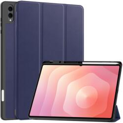  LEATHER cu balamale husă pentru Samsung Galaxy Tab S11 Ultra albastru