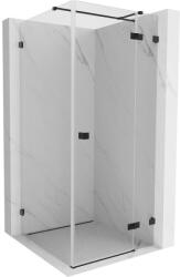 Mexen Lunar T jobb oldali forgó zuhanykabin 100 x 100 cm, átlátszó, fekete - 834T-100-100-70-00-P (834T-100-100-70-00-P)