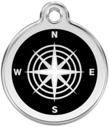 Red Dingo Rozsdamentes iránytű mintás acél biléta - falatozoo